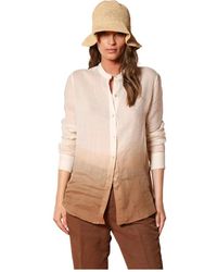 Mason's - Overhemden ,Veelkleurig ,Oriëntaalse Stijl Ramie Shirt - Lyst