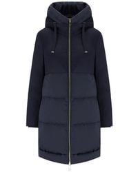 DUNO - Abrigo Acolchado Con Capucha Azul, Mujer, Talla - Lyst