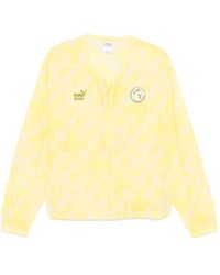 PUMA - Fitness ,Geel ,Nylon King Logo Relaxed Track Jacket - Lyst