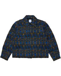 Adererror - Jassen ,Veelkleurig ,Polyester Jacquard Knit Jacket - Lyst