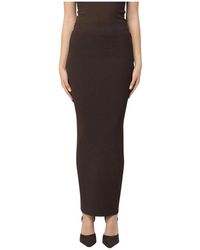 Max Mara - Aprile Ribgebreide Maxi Rok - Lyst