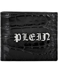 Philipp Plein - Crocco Print Leder French Wallet Gothic Plein - Lyst