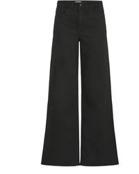 Ichi - Wijde Pijp Zwarte Jeans - Lyst