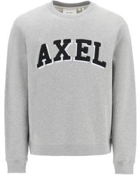 Axel Arigato - Sweatshirt mit logo patches und terry-buchstaben - Lyst