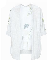 Ted Baker Kembly - Gilet Met Achteraan Pearly Petal Print - Grijs