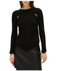 Ann Demeulemeester - Round-Neck Knitwear - Lyst