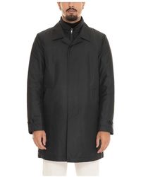 Fay - Nylon Jas Met Logo Sluiting Zakken - Lyst