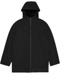 Rains - Jassen ,Zwart ,Polyester Suva Hardshell Lange Jas - Lyst