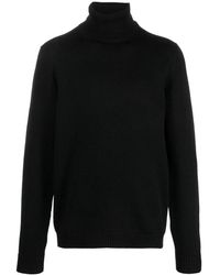 Roberto Collina - Schwarze pullover für männer - Lyst