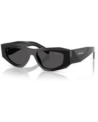 Prada - Schwarz/Graue Sonnenbrille B19S - Lyst