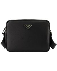 Prada - Tassen ,Zwart ,Leer Zwarte Schoudertas Herfst-Winter 2025 - Lyst