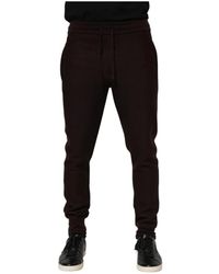 Dolce & Gabbana - Broeken ,Bruin ,Kasjmier Luxe Cashmere Silk Jogger Trainingsbroeken - Lyst