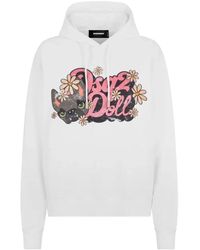 DSquared² - Cool fit sudadera con capucha para hilde doll - Lyst