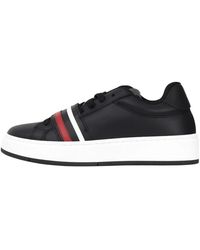 Gcds - Schoenen ,Zwart ,Leer Moderne Zwarte Sneakers Met Witte Zool - Lyst