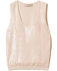 Twinset - Sleeveless Tops - Lyst