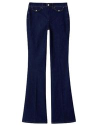 Liu Jo - Flare Jeans aus Raw Denim mit hoher Taille - Lyst