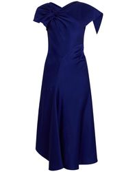 Victoria Beckham - Gedrapeerde Asymmetrische Jurk - Lyst