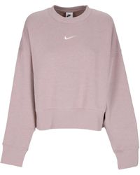 Nike - Sweat-Shirt Court A Col Rond Pour Femmes W Sportswear Phoenix Fleece Over-Oversize Crewneck - Lyst