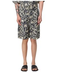 Laneus - Gedrukte Casual Elastische Taille Shorts - Lyst