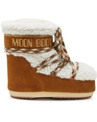 Moon Boot - Schoenen ,Bruin ,Leer Icon Low Boot - Lyst
