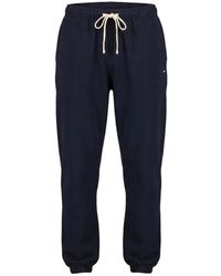 Tommy Hilfiger - Broeken ,Blauw ,Katoen Essential Fleece Trainingsbroeken - Lyst