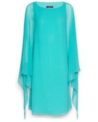 Elena Miro - Elegantes Kleid Mit Cape - Lyst