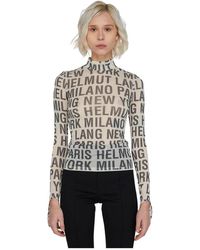 Helmut Lang - Long Sleeve Tops - Lyst