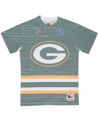 Mitchell & Ness - Tops ,Veelkleurig ,Katoen Bay Packers Nfl Tee Shirt - Lyst