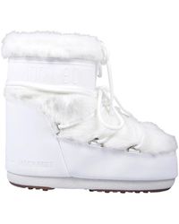 Moon Boot - Schoenen ,Wit ,Leer Icon Low Boot - Lyst