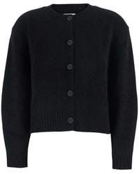 Loulou de Saison - Truien & Vesten ,Zwart ,Wol Remus Oversized Cardigan - Lyst