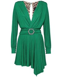 Philipp Plein - Kleedjes ,Groen ,Korte Jurk - Lyst