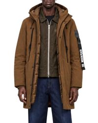 OUTHERE - Jassen ,Bruin ,Soilmark Parka - Lyst