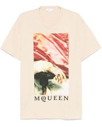 McQueen - Camiseta Logo Algodón - Lyst