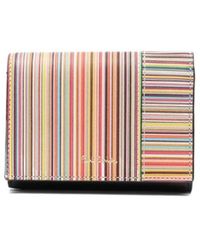 Paul Smith - Signature Stripe Mini Trifold Wallet - Lyst