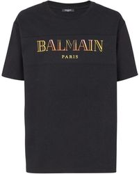 Balmain - Besticktes balain vintage t-shirt - Lyst