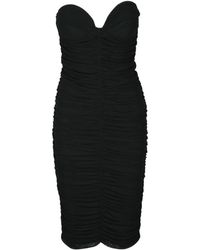 ACTUALEE - Kleedjes ,Zwart ,Polyester Jurk Vrouw - Lyst