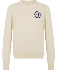 Philipp Plein - Cashmere Rundhals-Pullover Jacquard Hexagon - Lyst