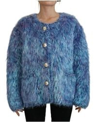 Dolce & Gabbana - Jackets > faux fur & shearling jackets - Lyst