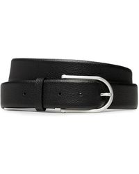 Guess - Accessoires ,Zwart ,Leer Genuine Leather Belt - Lyst