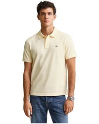 GANT - Shield Pique Polo - Lyst