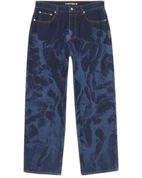 Iuter - Jeans ,Blauw ,Katoen Baggy Battle Laser Jeans - Lyst