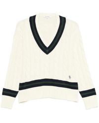 Sporty & Rich - V-Neck Knitwear - Lyst