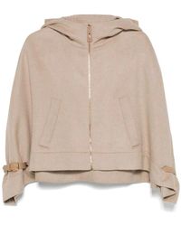 Max Mara - Hoodies & Sweatvesten ,Bruin ,Hoodie Met Ritssluiting - Lyst