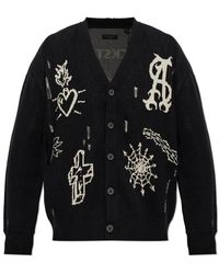 AllSaints - Staged Cardigan - Lyst