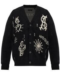 AllSaints - Staged Cardigan - Lyst