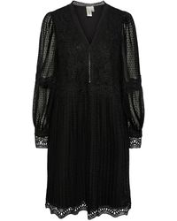 Y.A.S - Y.A. ,Kleedjes ,Zwart ,Polyester Elegante Korte Jurk - Lyst