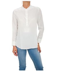 Marella - Overhemden ,Wit ,Wit Overhemd Klassieke Stijl - Lyst