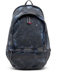 DIESEL - Rave backpack - rucksack aus beschichtetem denim - Lyst