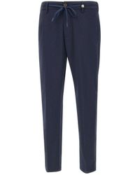 Myths - Broeken ,Blauw ,Wol Apollo Herenbroek Marineblauw - Lyst