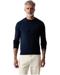 Hackett - Baumwoll-Rundhals-Pullover - Lyst